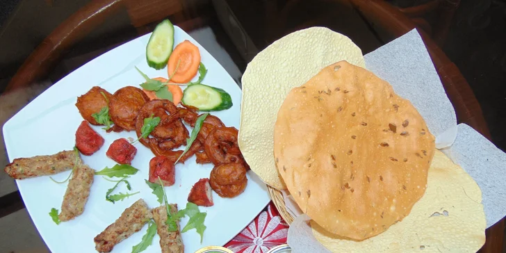 Degustační 4chodové indické menu Sampler pro dvě osoby