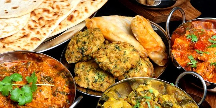 Zajděte si na exotickou večeři: pestré indické menu Sampler pro dva