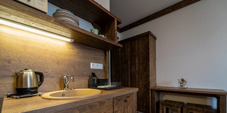 Nové apartmány u Gerlachovského štítu s kuchyňkou až pro 5 osob
