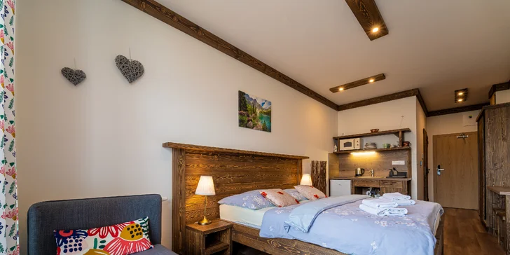 Nové apartmány u Gerlachovského štítu s kuchyňkou až pro 5 osob