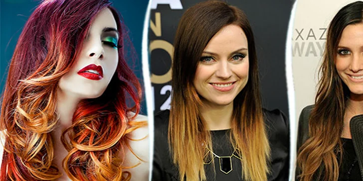 Moderní barvení vlasů Ombre Hair Color v centru