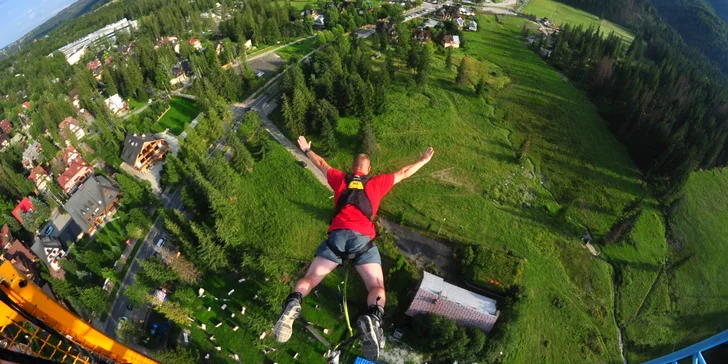 Zažijte něco výjimečného: bungee jumping z 90 m v polském městě Zakopane