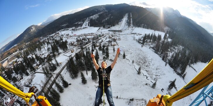 Zažijte něco výjimečného: bungee jumping z 90 m v polském městě Zakopane