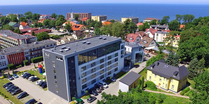 Hotel na břehu polského moře s polopenzí, wellness zónou i vstupem do aquaparku