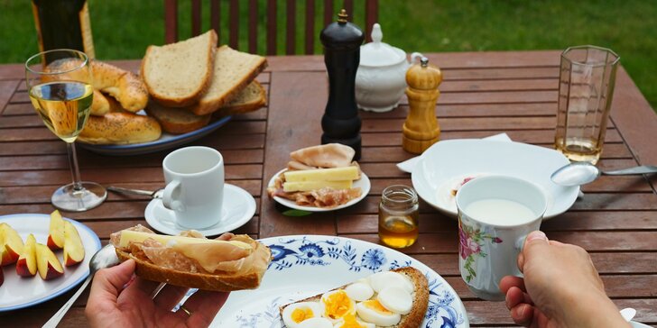 Romantika či rodinný pobyt na Pálavě: ubytování v historickém stavení, snídaně i půjčení kol či piknik