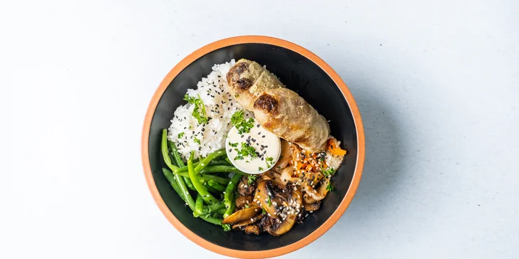 Veganský či vegetariánský burger nebo bowl dle výběru a nápoj pro 1 či 2 osoby