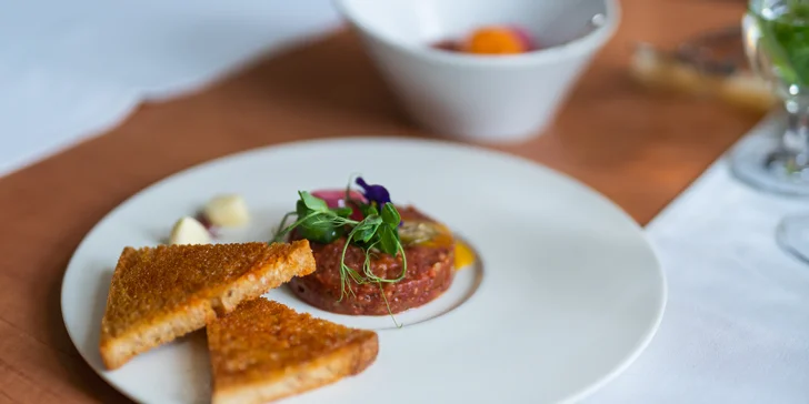 Degustační menu v klasicistním zámečku i vstup do wellness pro 2 osoby