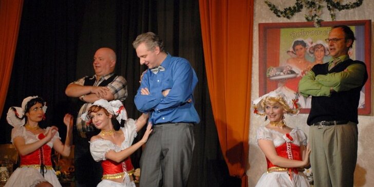 Vstupenka na představení Kalba manželů šílených v Divadle Pluto