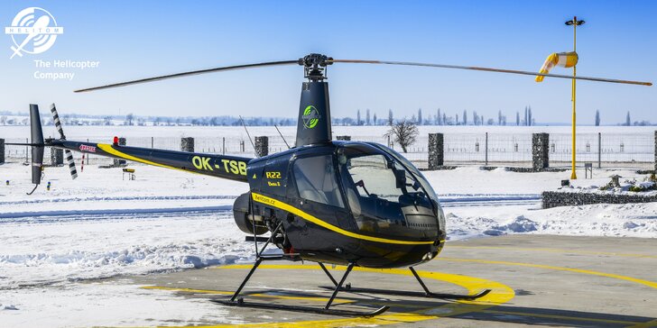 Vzrušující let vrtulníkem pro 1–4 osoby: 18, 20 nebo 30 min. v oblacích
