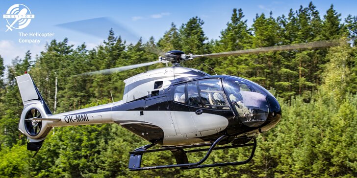 Vzrušující let vrtulníkem pro 1–4 osoby: 18, 20 nebo 30 min. v oblacích