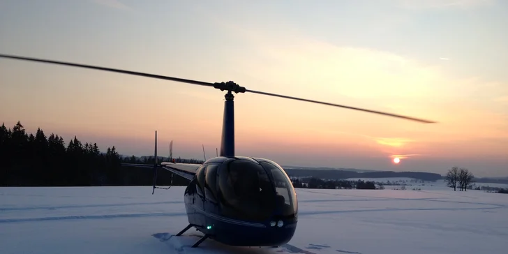 Seznamovací let vrtulníkem nad Kutnohorskem a Kolínskem pro 1 nebo 3 osoby