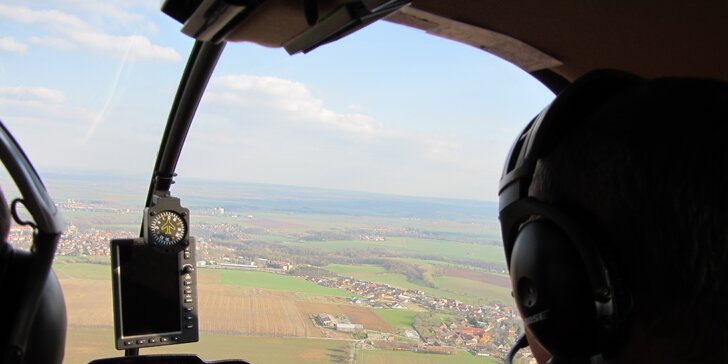 Seznamovací let vrtulníkem nad Kutnohorskem a Kolínskem pro 1 nebo 3 osoby