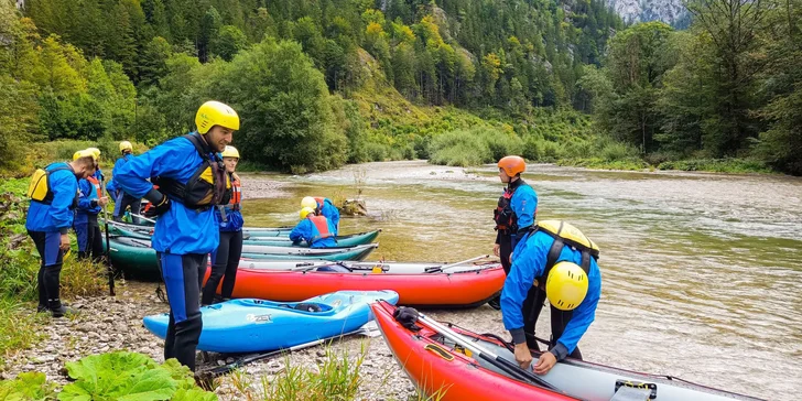 Sjezd divokých řek Salza a Enns. Včetně rychlokurzu, výbavy i večerního táboráku