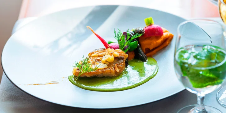 Degustační menu v klasicistním zámečku i vstup do wellness pro 2 osoby