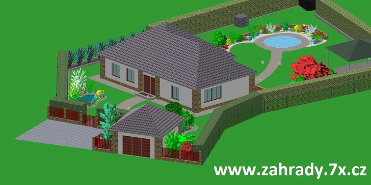 Okolí domu jako ze žurnálu: vizualizace zahrady od zkušených architektů
