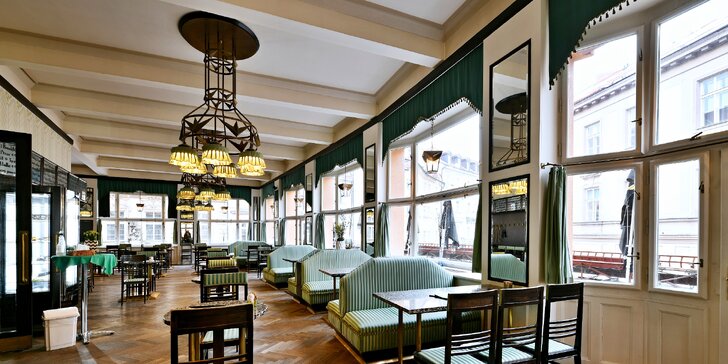 Otevřené vouchery do Grand Café Orient: celodenní snídaně, kubistické dezerty a další speciality