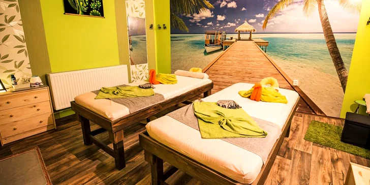 60 nebo 120 minut relaxace: thajská, olejová, čtyřruční i romantická párová masáž