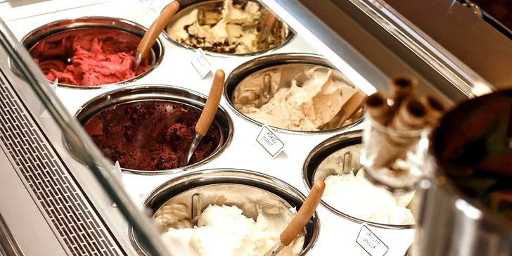 Italské gelato královské chuti i s kávou dle výběru u Pražského hradu
