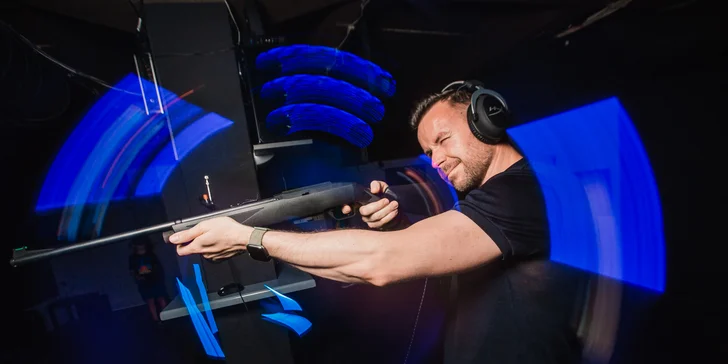 30 až 120 minut na laserovém střeleckém simulátoru až pro 10 hráčů