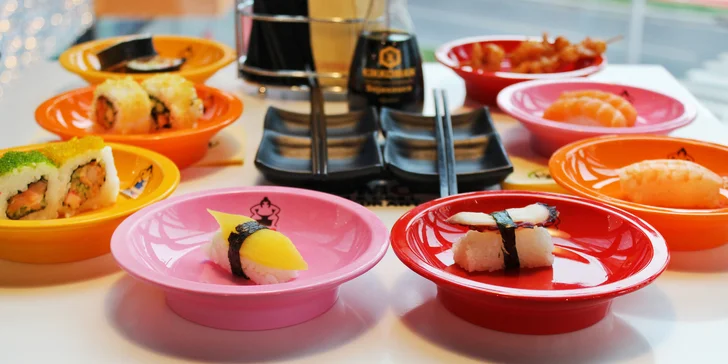 Jediné running sushi ve východních Čechách: až 3 hodiny neomezené konzumace