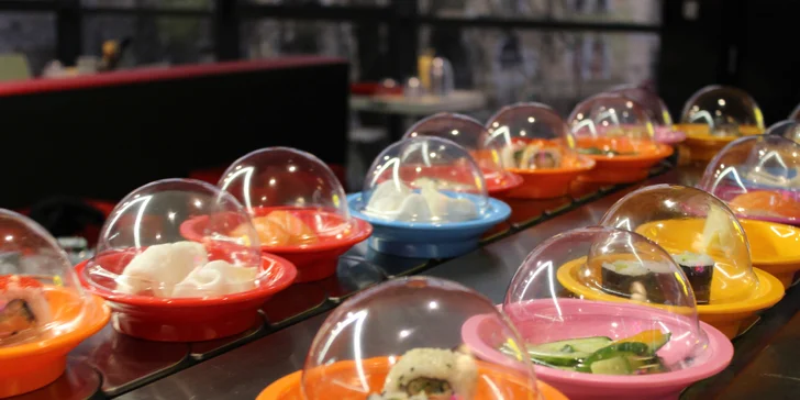Jediné running sushi ve východních Čechách: až 4 hodiny neomezené konzumace