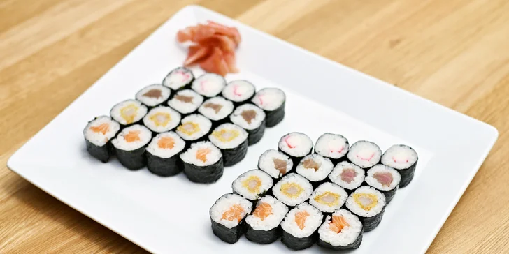 Japonsko v srdci Karlína: 24–74 kousků sushi i se závitky či salátem wakame