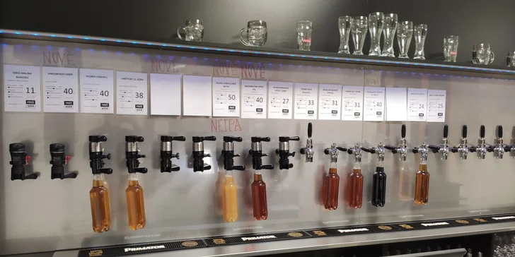 Otevřený voucher na 300 či 500 Kč na jakékoliv točené pivo či nealko z pivotéky Freš Beer