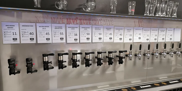 Otevřený voucher na 300 či 500 Kč na jakékoliv točené pivo či nealko z pivotéky Freš Beer