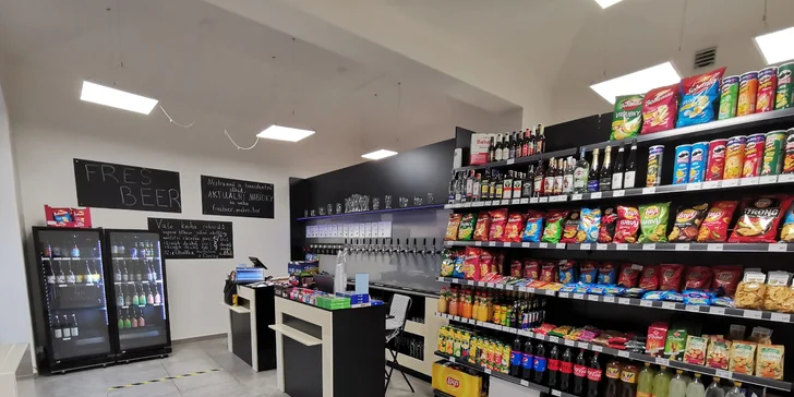 Otevřený voucher na 300 či 500 Kč na jakékoliv točené pivo či nealko z pivotéky Freš Beer
