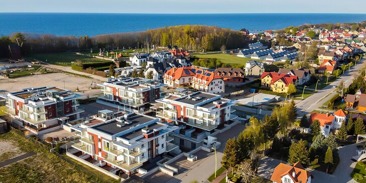 Pobyt u Baltského moře v Polsku: moderní apartmány, polopenze, střešní terasa i wellness
