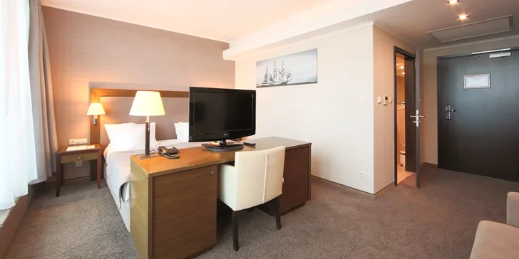 Dovolená u Baltu: 5* hotel se soukromou pláží, polopenze i neomezený vstup do termálního wellness