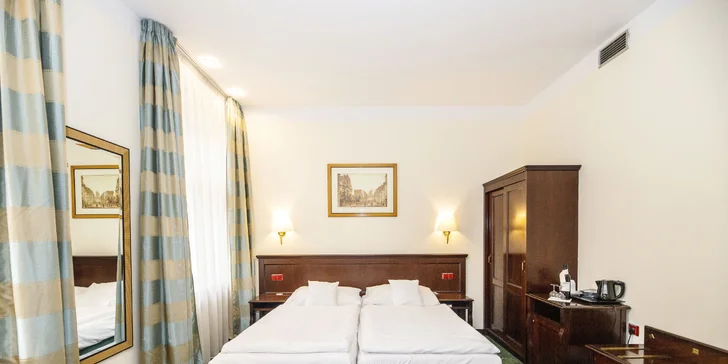 Pobyt ve 4* hotelu se snídaněmi jn pár minut od Václavského náměstí