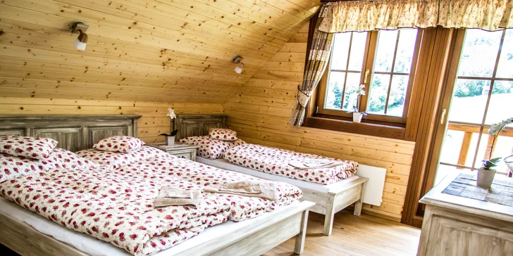 Exkluzivní dovolená v Malé Fatře: apartmán se snídaní nebo horská chata až pro 10 osob