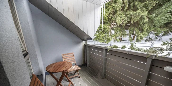 Krásné apartmány v Harrachově se vstupy do rozsáhlé wellness zóny Grotta Spa