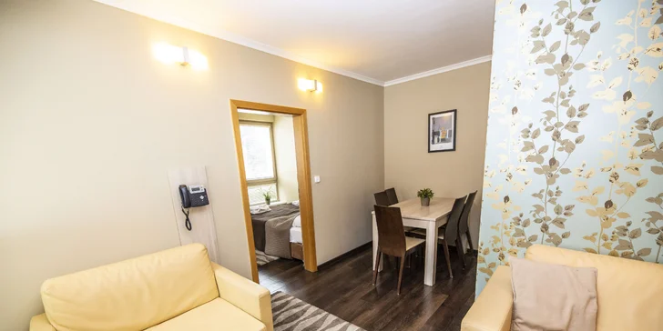 Krásné apartmány v Harrachově se vstupy do rozsáhlé wellness zóny Grotta Spa
