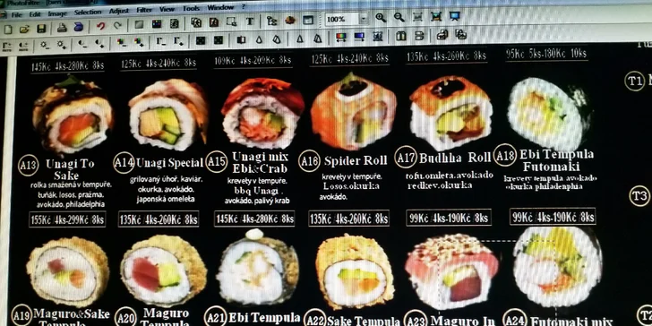 Pestré sushi sety s sebou: 24 ks nebo až 81 kousků i s polévkou a salátem
