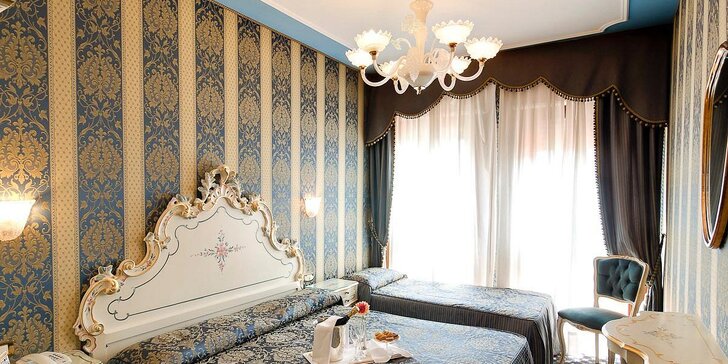 Elegantní 3* hotel v centru Benátek u Canal Grande: snídaně a dítě s 50% slevou
