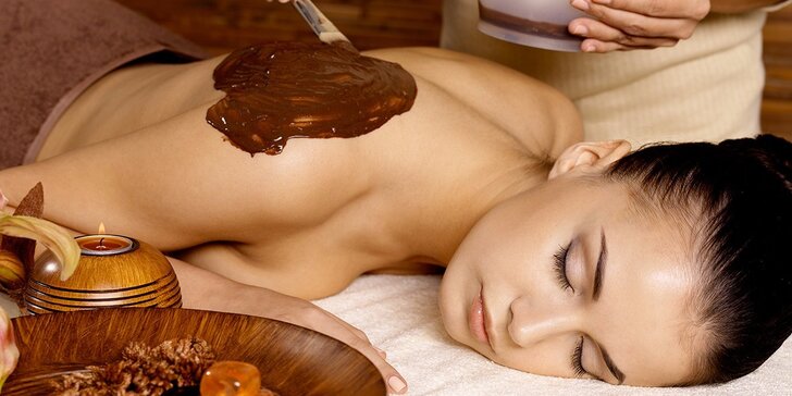 Čokoholici, pozor! 60 nebo 90minutová čokoládová masáž včetně peelingu a zábalu