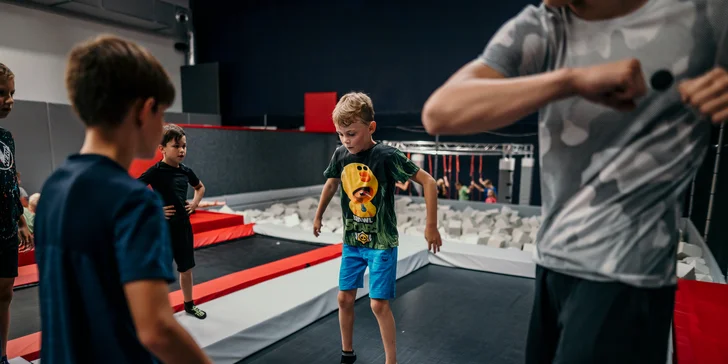 Vstupy nebo permanentky do Jump Academy Olomouc: trampolíny, ninja dráha, parkour zóna i 9D kino