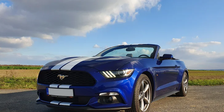 Nadupaný Ford Mustang Cabrio: zapůjčení na 15–60 min., 6 nebo 12 hodin i celý den