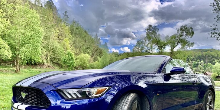 Nadupaný Ford Mustang Cabrio: zapůjčení na 15–60 minut nebo až celý den