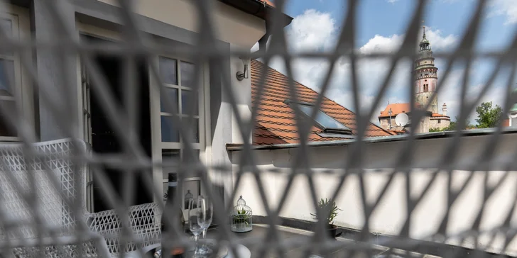 Romantický pobyt v centru Českého Krumlova se snídaněmi a proseccem