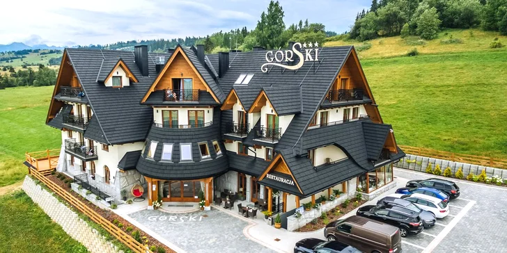 Božský relax nedaleko lázní Terma Bania a městečka Zakopané, láhev vína i neomezený wellness
