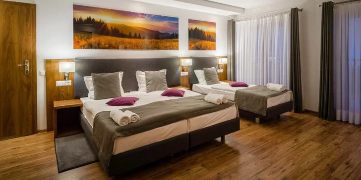 Božský relax nedaleko lázní Terma Bania a městečka Zakopané, láhev vína i neomezený wellness
