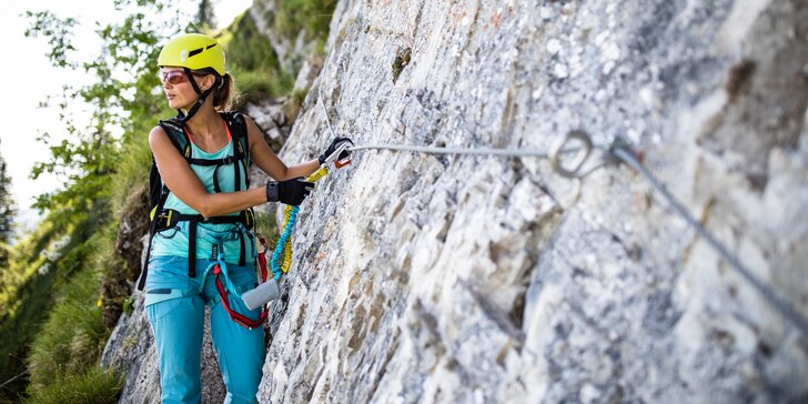 Polodenní zážitkový kurz Via ferrata lezení pro začátečníky v Bechyni