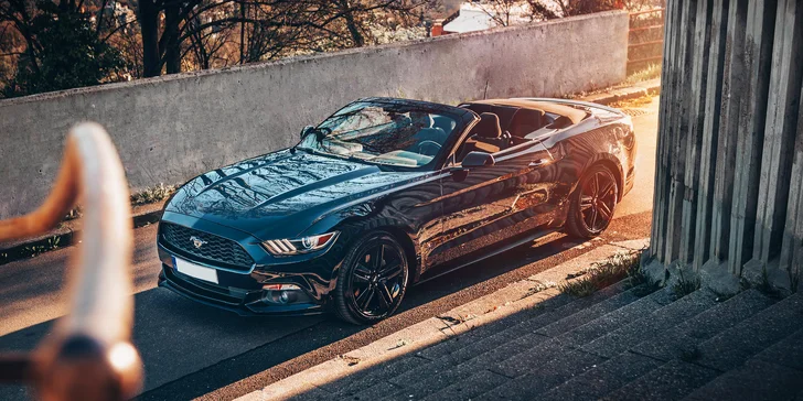 Letní jízda: pronájem Fordu Mustang kabriolet na 12 – 24 hod. nebo rovnou celý víkend