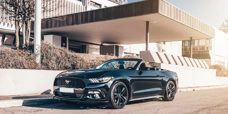 Letní jízda: pronájem Fordu Mustang kabriolet na 12 – 24 hod. nebo rovnou celý víkend