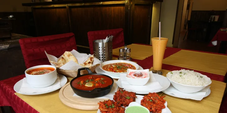 Zažijte Indii: tříchodové menu podle výběru pro 2 nebo 4 osoby