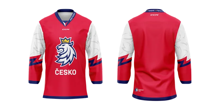 Výbava na MS v hokeji: dres, šála, triko i přívěsek české reprezentace