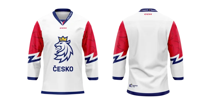 Výbava na MS v hokeji: dres, šála, triko i přívěsek české reprezentace